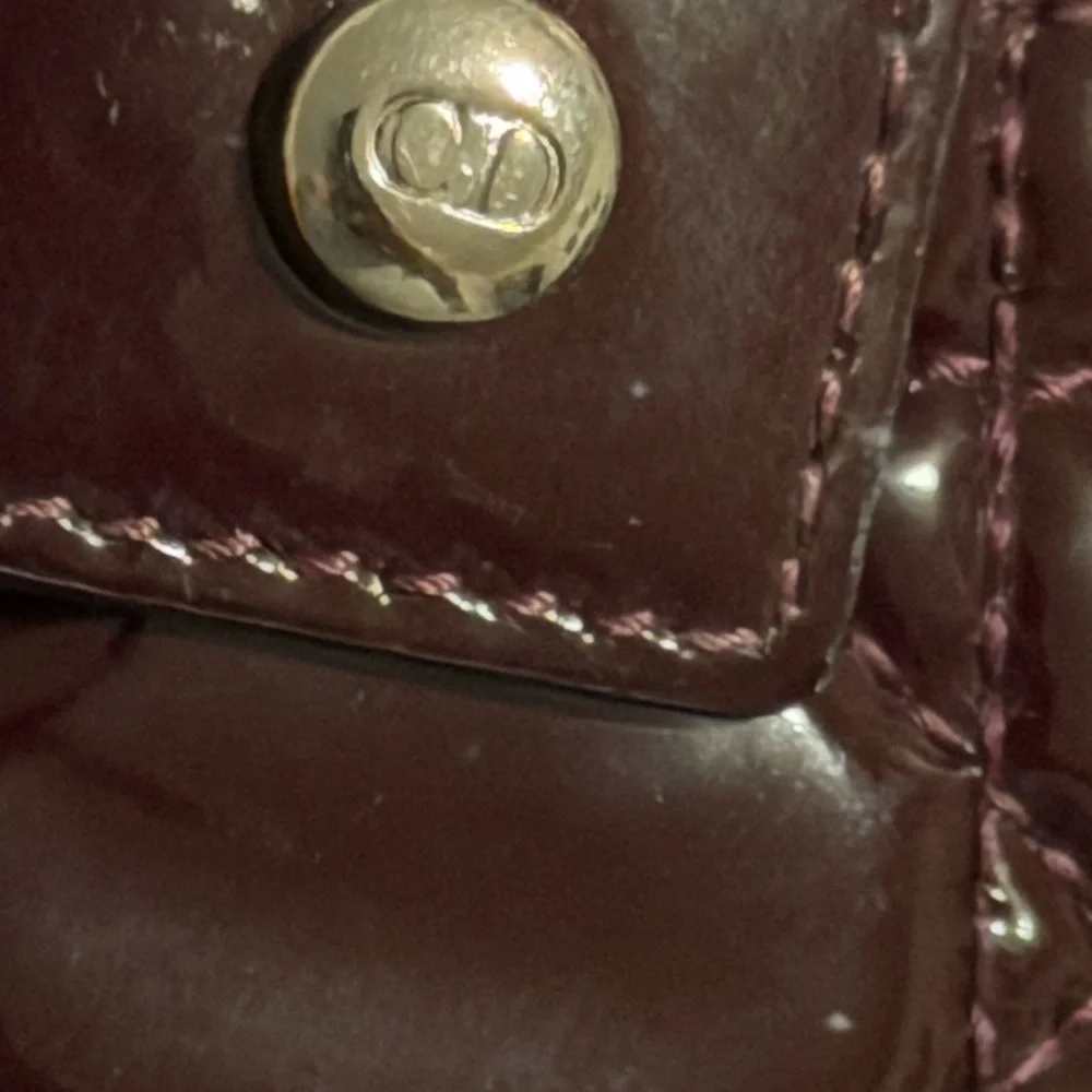 Christian Dior patent wallet